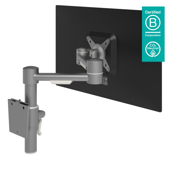 Viewmate monitor arm - wall 052, silver