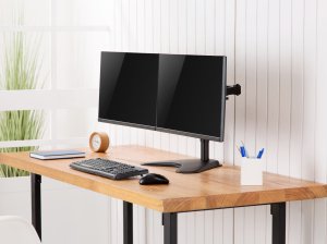 Equip 17"-32" Economy Dual Monitor Tabletop Stand