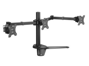 Equip 17"-27" Articulating Triple Monitor Tabletop Stand