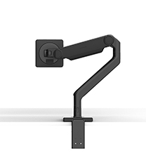 Humanscale M2.1 Monitor Arm with two piece Clamp Mount Black. Up to 9Kg. The M2.1 uses an innovative mechanical spring to achieve exceptional performance and durability in a lightweight ultra-thin design