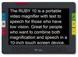 Freedom Scientific Ruby 10 HD Video Magnifier with Speech