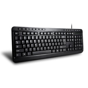 Adesso AKB-132CB-UK keyboard Mouse included Medical USB QWERTY UK English Black