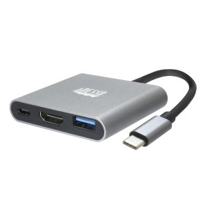 Adesso AUH-4010 laptop dock/port replicator USB 3.2 Gen 1 (3.1 Gen 1) Type-C Grey