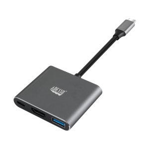 Adesso AUH-4010 laptop dock/port replicator USB 3.2 Gen 1 (3.1 Gen 1) Type-C Grey