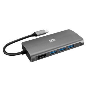 Adesso AUH-4030 laptop dock/port replicator USB 3.2 Gen 1 (3.1 Gen 1) Type-C Grey