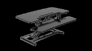 BakkerElkhuizen Adjustable Sit-Stand Desk Riser 2 Black