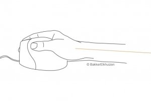 BakkerElkhuizen Evoluent4 mouse Office Left-hand Laser 2600 DPI