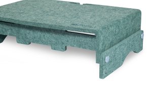 BakkerElkhuizen Q-riser 110 Circular 76.2 cm (30") Green Desk