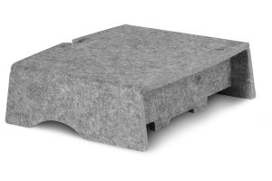 BakkerElkhuizen Q-Riser 90 Circular 76.2 cm (30″) Grey Desk