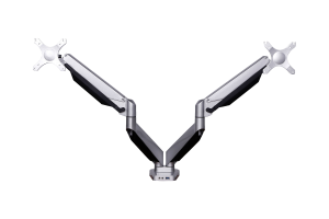 BakkerElkhuizen Smart Office 12 Dual Monitor Arm Clamp + Bolt Through