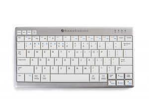 BakkerElkhuizen UltraBoard 950 Wireless keyboard Office Bluetooth AZERTY French Light grey, White