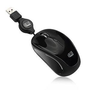 Adesso iMouse S8B - USB Illuminated Retractable Mini Mouse