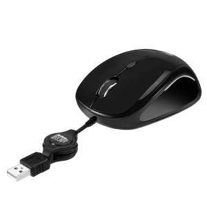 Adesso iMouse S8B - USB Illuminated Retractable Mini Mouse