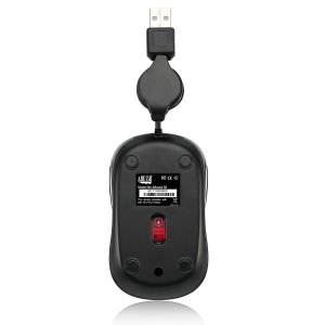 Adesso iMouse S8B - USB Illuminated Retractable Mini Mouse