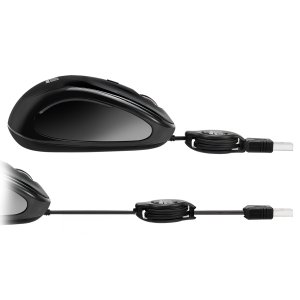 Adesso iMouse S8B - USB Illuminated Retractable Mini Mouse