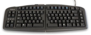 Whilst Stocks Last - Goldtouch Keyboard Danish layout Black .