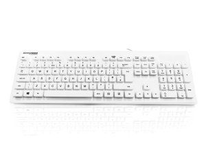 Accuratus KYB-MED-AQUA-UW keyboard Medical USB QWERTY UK English White