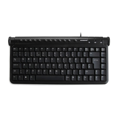 Accuratus KYB-STICKERS-105-CY keyboard USB QWERTY English Black