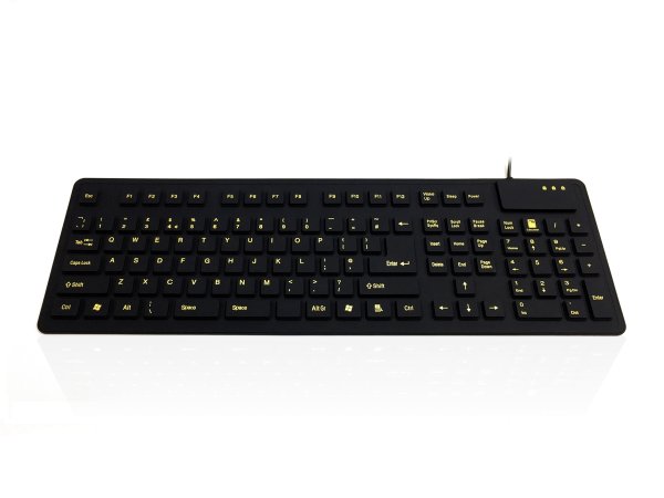 Accuratus WP127 V2 keyboard Industrial USB + PS/2 QWERTY UK English Black