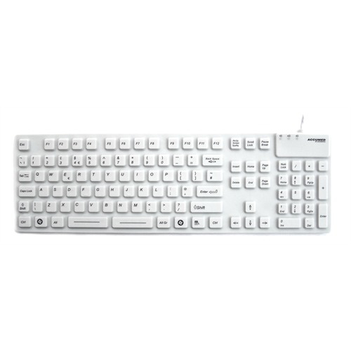 Accuratus KYBNA-SIL-105CWH keyboard USB + PS/2 QWERTY English White