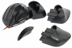 OrthoMouse. Asymmetrical right hand specific shape ergonomic mouse.