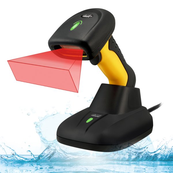 Adesso NuScan 5200TR - Wireless Antimicrobial Waterproof 2D Barcode Scanner