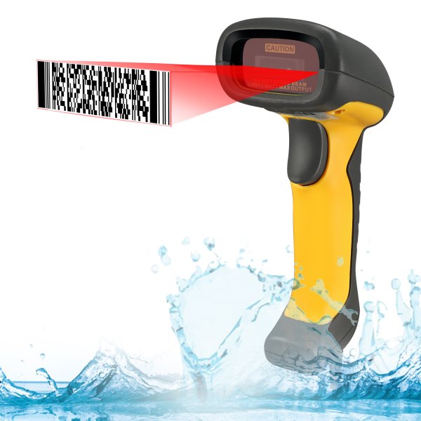 Adesso NuScan 5200TU - Antimicrobial Waterproof 2D Barcode Scanner (USB)