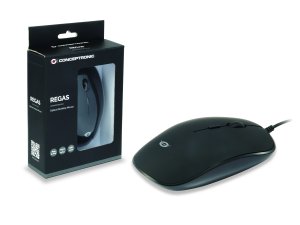 Conceptronic REGAS01B mouse Office Ambidextrous USB Type-A Optical 1200 DPI