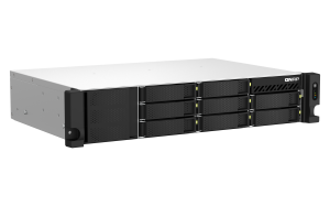 QNAP TS-864EU-RP-8G NAS/storage server Rack (2U) Ethernet LAN Black