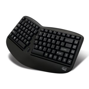 Adesso Tru-Form Media 1150 - Wireless Ergo Mini Keyboard &amp; Mouse