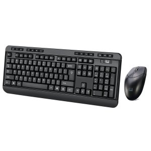 Adesso WKB-1320CB-UK keyboard Mouse included Home RF Wireless + USB QWERTY UK English Black