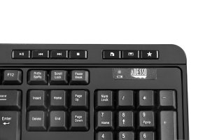 Adesso WKB-1320CB-UK keyboard Mouse included Home RF Wireless + USB QWERTY UK English Black