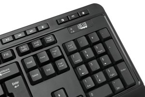 Adesso WKB-1320CB-UK keyboard Mouse included Home RF Wireless + USB QWERTY UK English Black