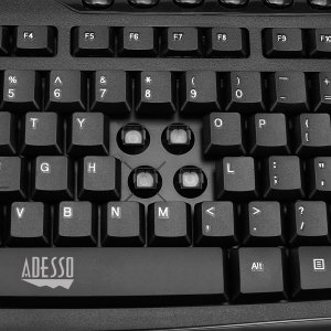 Adesso WKB-1330CB - 2.4 GHz Wireless Desktop Keyboard and Mouse Combo