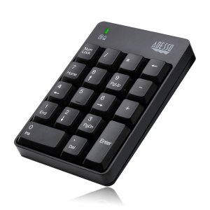 Adesso WKB-6010UB - Wireless Spill Resistant 18-Key Numeric Keypad