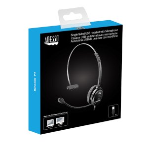 Adesso Xtream P1 Headset Wired Head-band Office/Call center USB Type-A Black