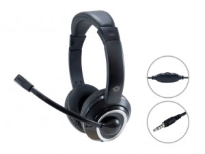 Conceptronic POLONA02B headphones/headset Wired Head-band Gaming Black