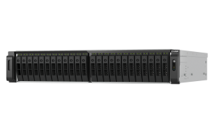 QNAP TS-H3077AFU-R5-32G NAS/storage server Rack (2U) AMD Ryzen™ 5 32 GB DDR5 0 TB QuTS hero Black, Metallic