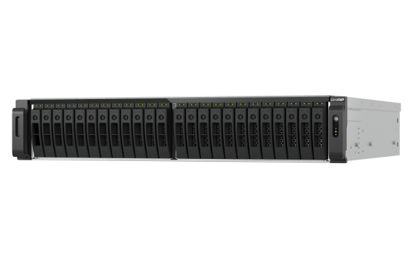 QNAP TS-H3077AFU-R5-32G NAS/storage server Rack (2U) AMD Ryzen™ 5 32 GB DDR5 0 TB QuTS hero Black, Metallic