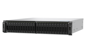 QNAP TS-H3077AFU-R5-32G NAS/storage server Rack (2U) AMD Ryzen™ 5 32 GB DDR5 0 TB QuTS hero Black, Metallic