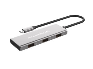 Conceptronic HUBBIES17G interface hub USB 3.2 Gen 2 (3.1 Gen 2) Type-C 10000 Mbit/s Grey