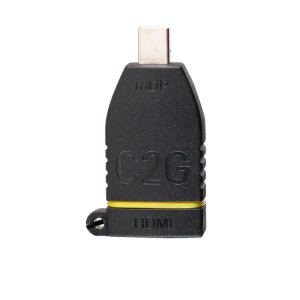 C2G Retractable Table Box Mount 4K HDMI Adapter Ring with Color Coded Mini DisplayPort, and USB-C