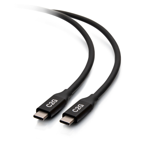 C2G 1m USB-C® Male to USB-C Male Cable (20V 5A) - USB4® 40Gbps