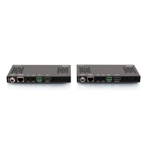 C2G HDMI HDBaseT + RS232 and IR over Cat Extender Box Transmitter to Box Receiver (18Gbps) - 4K 60Hz