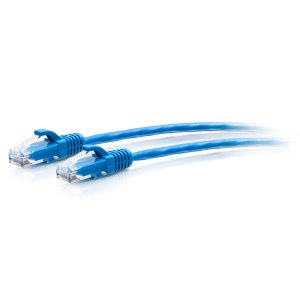 C2G 0.3m Cat6a Snagless Unshielded (UTP) Slim Ethernet Patch Cable - Blue