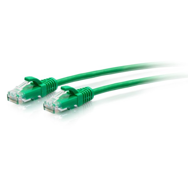 C2G 4.5m Cat6a Snagless Unshielded (UTP) Slim Ethernet Patch Cable - Green