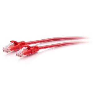 C2G 15ft (4.5m) Cat6a Snagless Unshielded (UTP) Slim Ethernet Patch Cable - Red