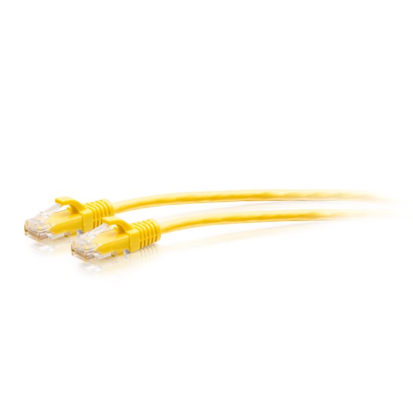 C2G 4.5m Cat6a Snagless Unshielded (UTP) Slim Ethernet Patch Cable - Yellow