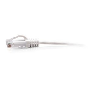 C2G 0.9m Cat6a Snagless Unshielded (UTP) Slim Ethernet Patch Cable - White