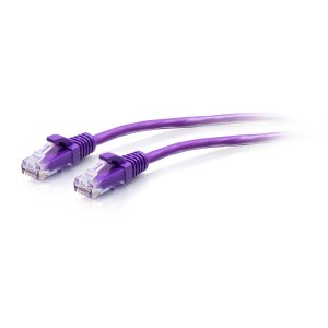 C2G 2.1m Cat6a Snagless Unshielded (UTP) Slim Ethernet Patch Cable - Purple